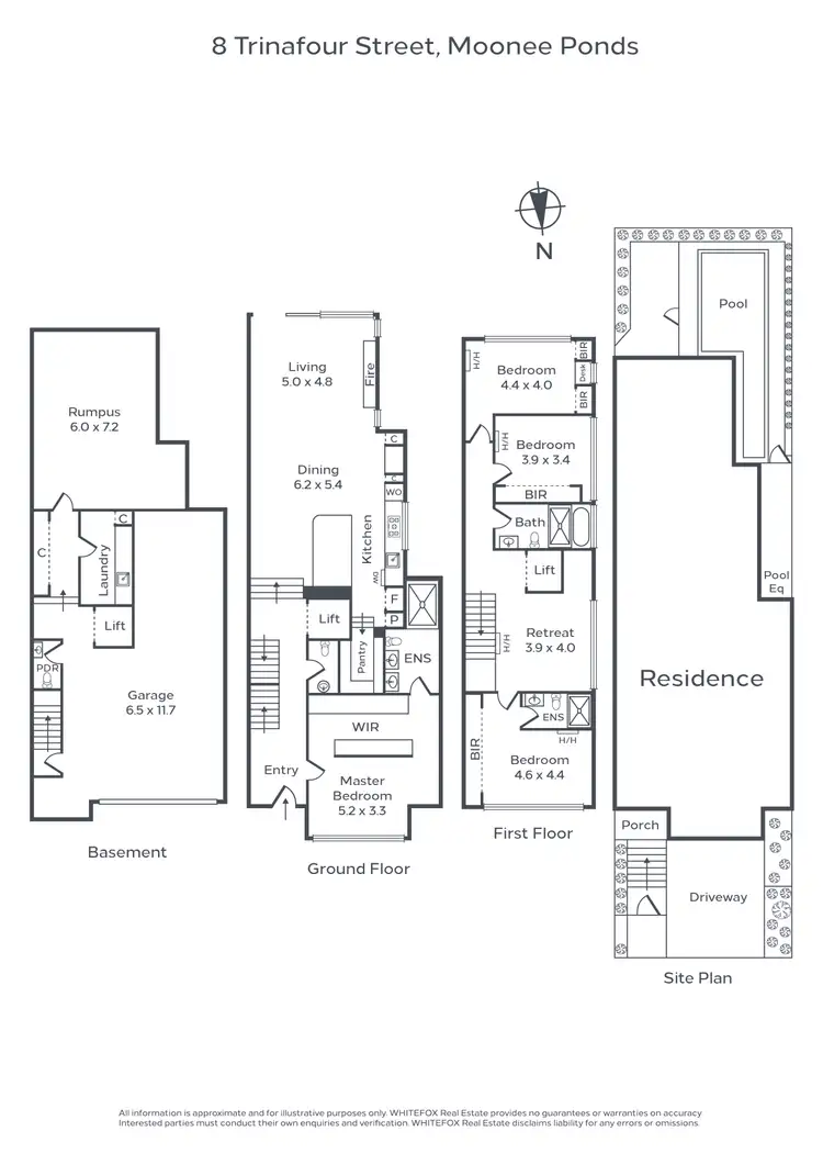 Floorplan of Homely house listing, 8 Trinafour Street, Moonee Ponds VIC 3039