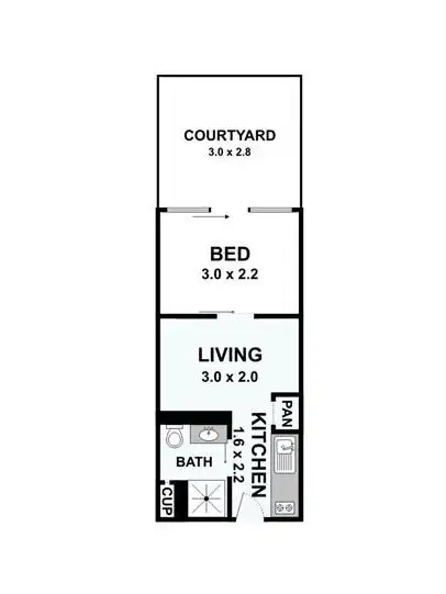 Floorplan of Homely apartment listing, 7/589-591 Glenferrie Road, Hawthorn VIC 3122