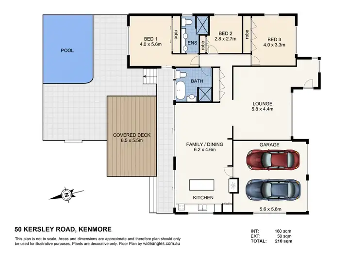 Floorplan of Homely house listing, 50 Kersley Road, Kenmore QLD 4069