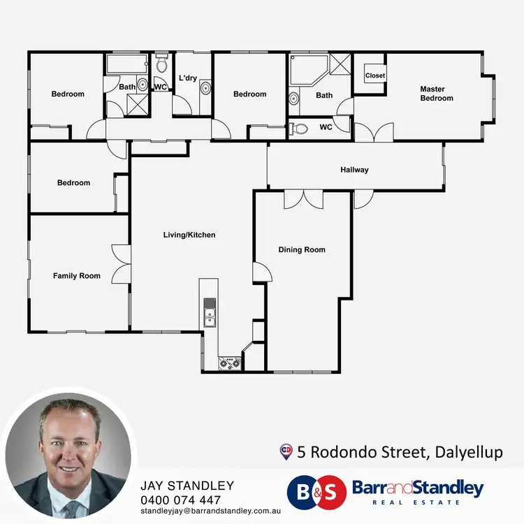 Floorplan of Homely house listing, 5 Rodondo Street, Dalyellup WA 6230