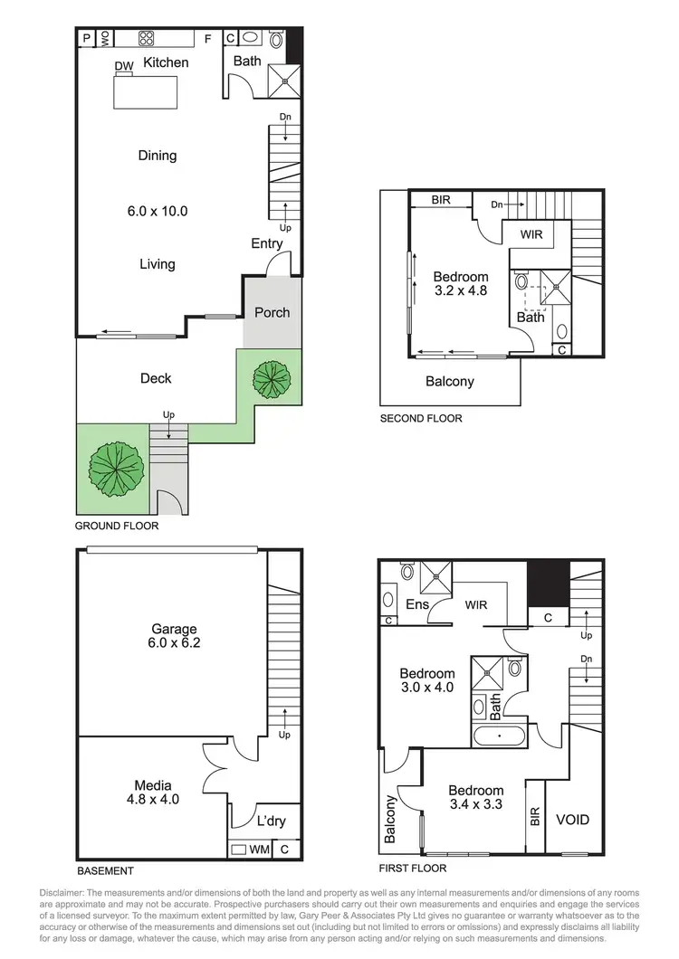 Floorplan of Homely townhouse listing, 2/5 Claire Street, Mckinnon VIC 3204