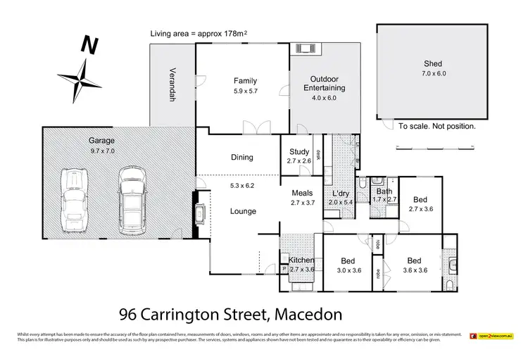Floorplan of Homely house listing, 96 Carrington Street, Macedon VIC 3440