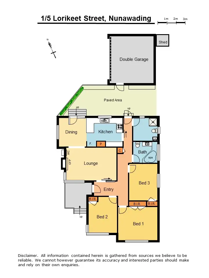 Floorplan of Homely unit listing, 1/5 Lorikeet Street, Nunawading VIC 3131