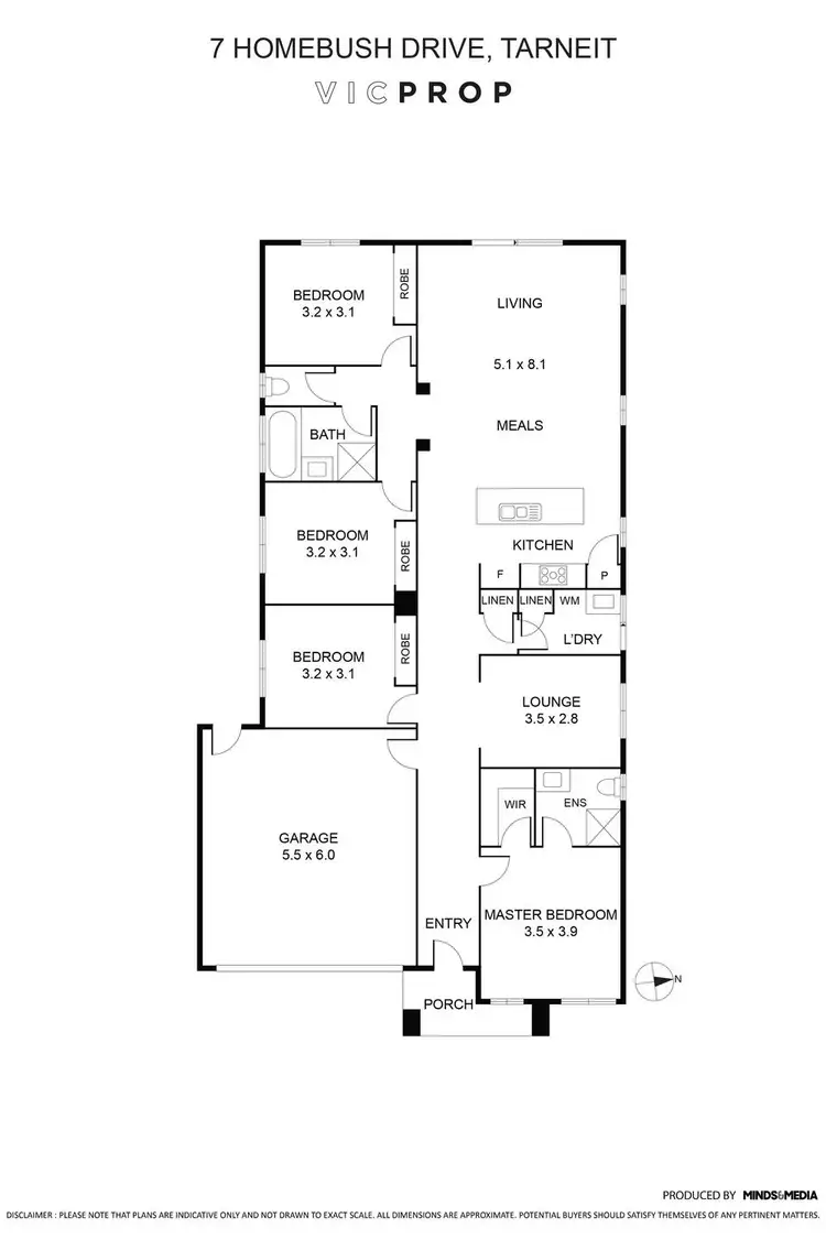 Floorplan of Homely house listing, 7 Homebush Drive, Tarneit VIC 3029