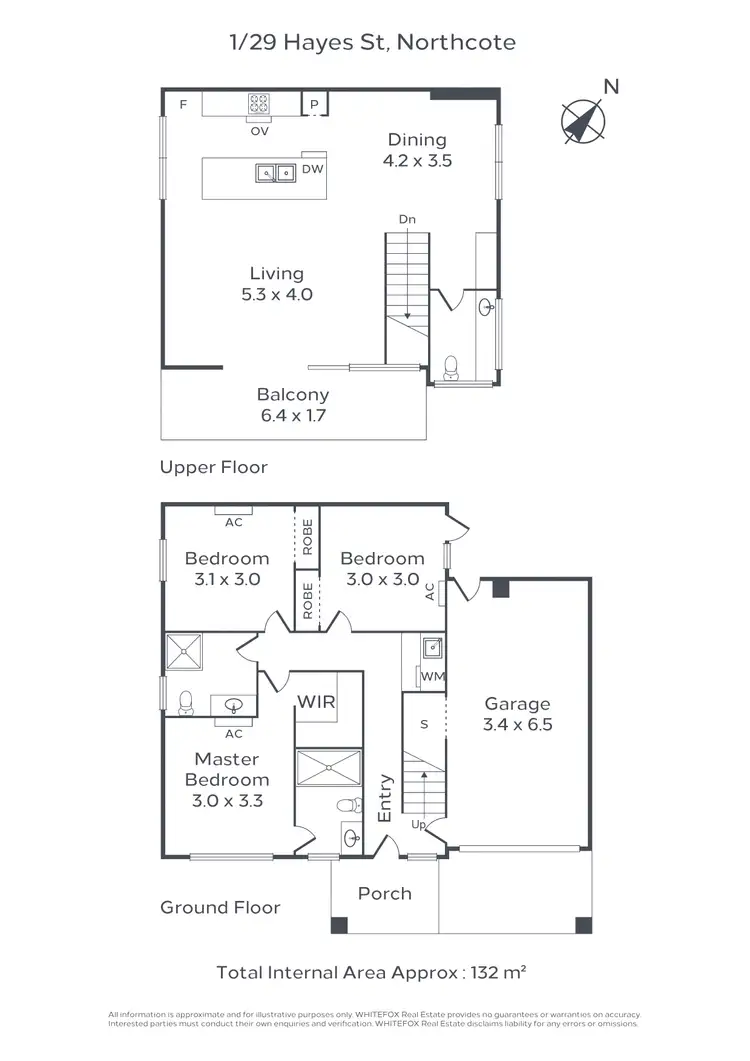 Floorplan of Homely townhouse listing, 1 & 4/29 Hayes Street, Northcote VIC 3070