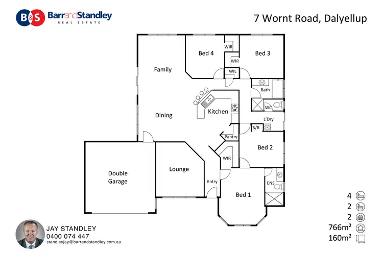 Floorplan of Homely house listing, 7 Wornt Road, Dalyellup WA 6230
