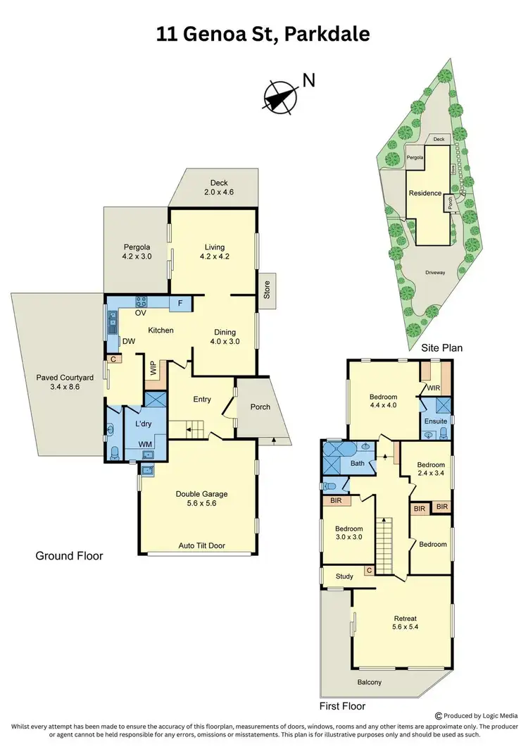 Floorplan of Homely house listing, 11 Genoa Street, Parkdale VIC 3195