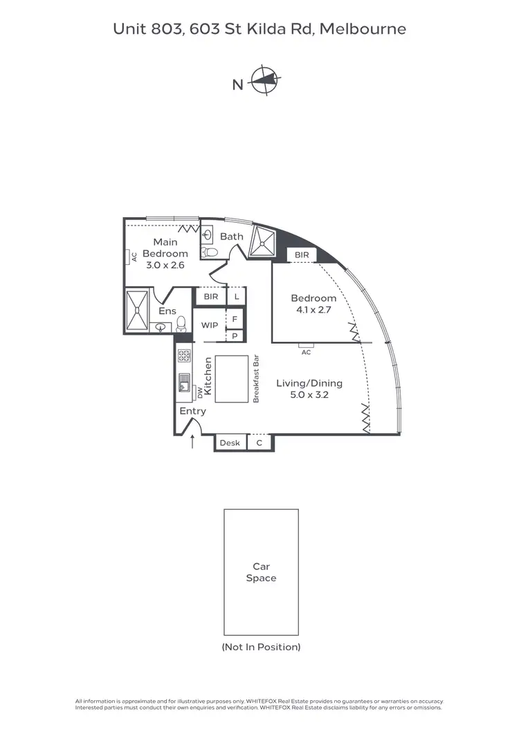 Floorplan of Homely apartment listing, 803/603 St Kilda Road, Melbourne VIC 3004