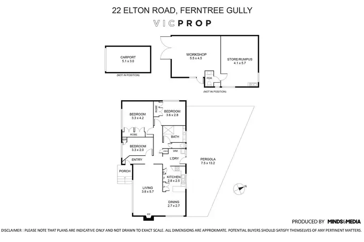 Floorplan of Homely house listing, 22 Elton Road, Ferntree Gully VIC 3156