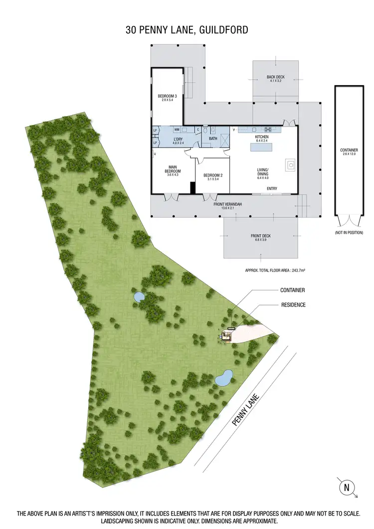 Floorplan of Homely house listing, 30 Penny Lane, Guildford VIC 3451