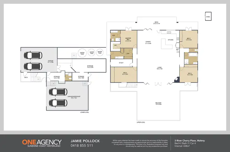 Floorplan of Homely house listing, 3 River Cherry Place, Maleny QLD 4552