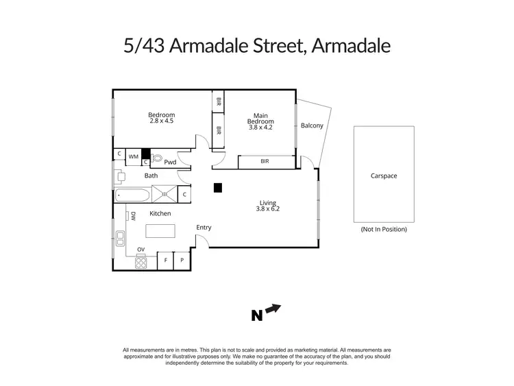 Floorplan of Homely apartment listing, 5/43 Armadale Street, Armadale VIC 3143