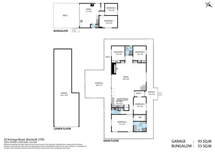 Floorplan of Homely house listing, 20 Karinga Road, Monbulk VIC 3793