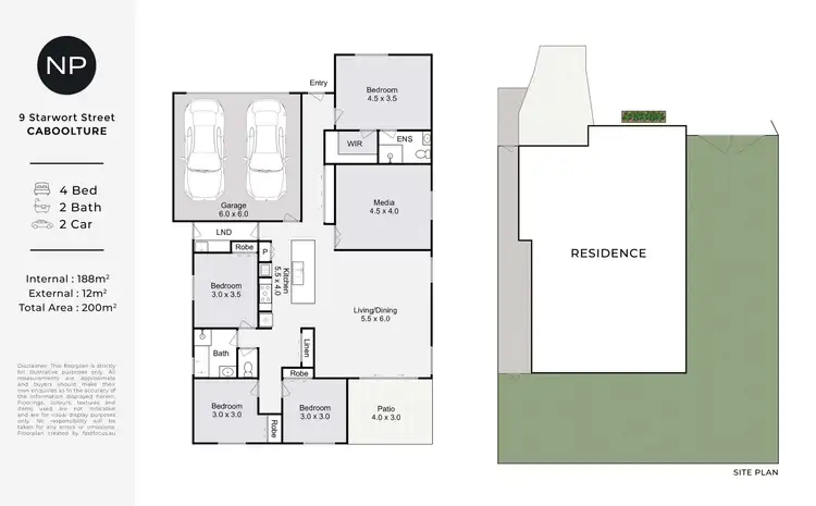 Floorplan of Homely house listing, 9 Starwort Street, Caboolture QLD 4510
