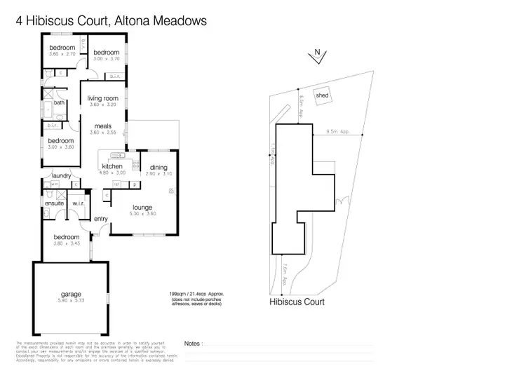 Floorplan of Homely house listing, 4 Hibiscus Court, Altona Meadows VIC 3028