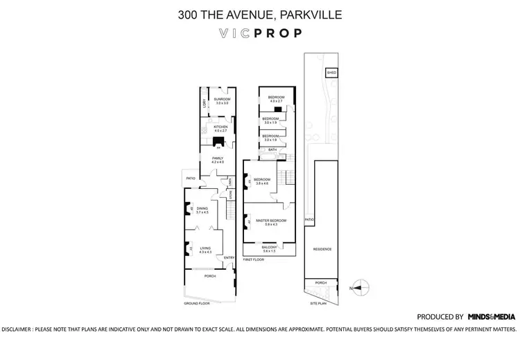Floorplan of Homely house listing, 300 The Avenue, Parkville VIC 3052