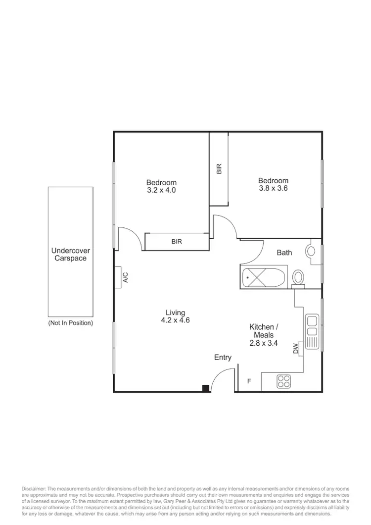 Floorplan of Homely apartment listing, 2/1 Marne Street, St Kilda East VIC 3183