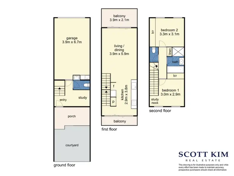 Floorplan of Homely townhouse listing, 38/27 Turva Avenue, Tarneit VIC 3029