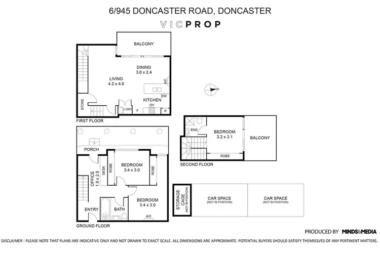 Floorplan of Homely townhouse listing, 6/945 Doncaster Road, Doncaster East VIC 3109