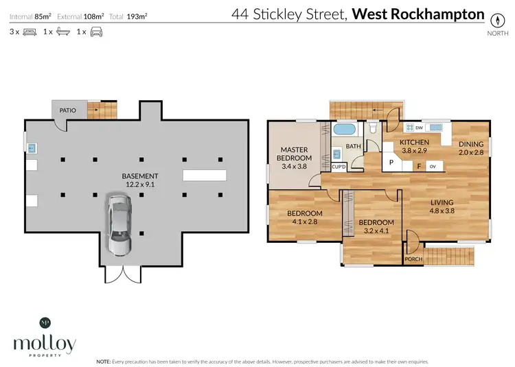 Floorplan of Homely house listing, 44 Stickley Street, West Rockhampton QLD 4700