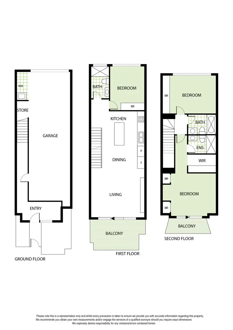 Floorplan of Homely townhouse listing, 42 Laity Street, Richmond VIC 3121