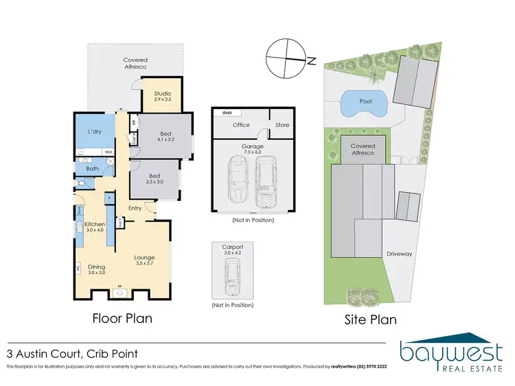 Floorplan of Homely house listing, 3 Austin Court, Crib Point VIC 3919