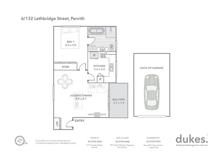Floorplan of Homely apartment listing, 6/132 Lethbridge Street, Penrith NSW 2750
