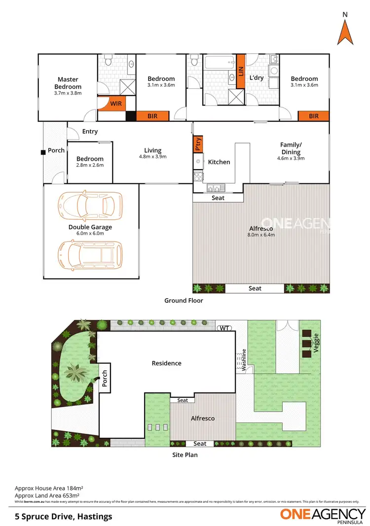 Floorplan of Homely house listing, 5 Spruce Drive, Hastings VIC 3915