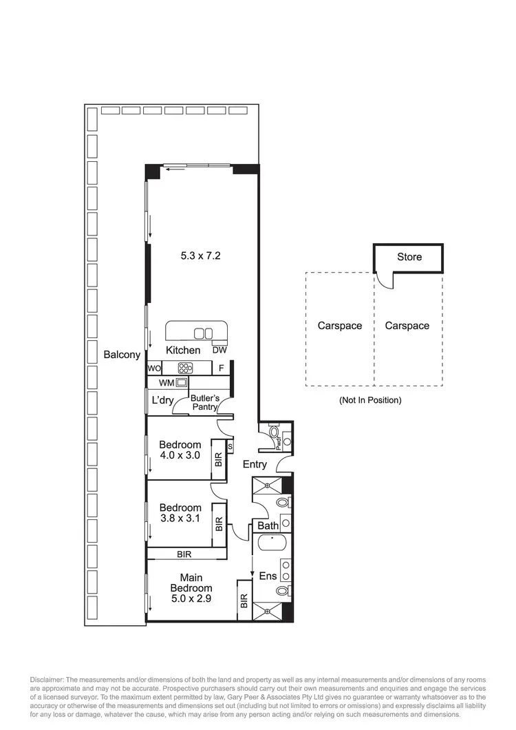 Floorplan of Homely apartment listing, 602/3 Olive Street, Caulfield South VIC 3162