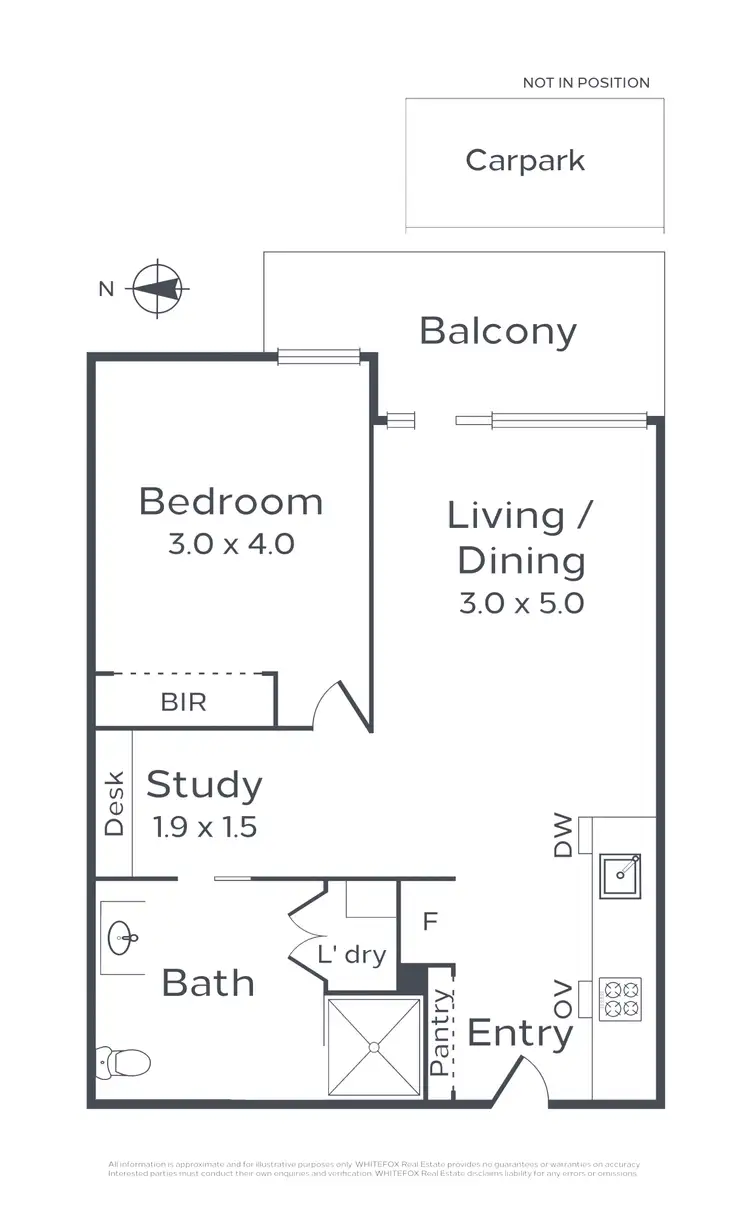 Floorplan of Homely apartment listing, 424/21 Village Avenue, Brunswick East VIC 3057