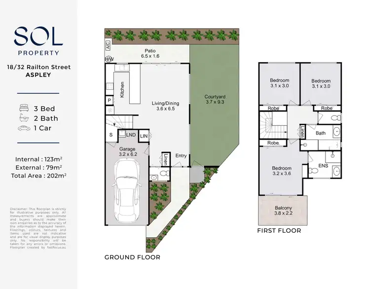 Floorplan of Homely townhouse listing, 18/32 Railton Street, Aspley QLD 4034