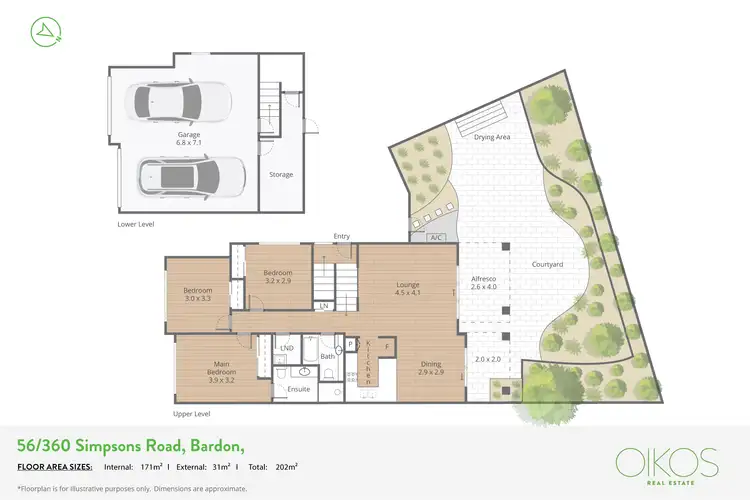 Floorplan of Homely unit listing, 56/360 Simpsons Road, Bardon QLD 4065