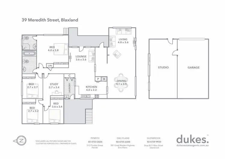 Floorplan of Homely house listing, 39 Meredith Street, Blaxland NSW 2774