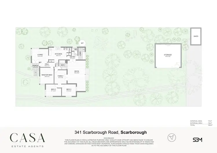 Floorplan of Homely house listing, 341 Scarborough Road, Scarborough QLD 4020