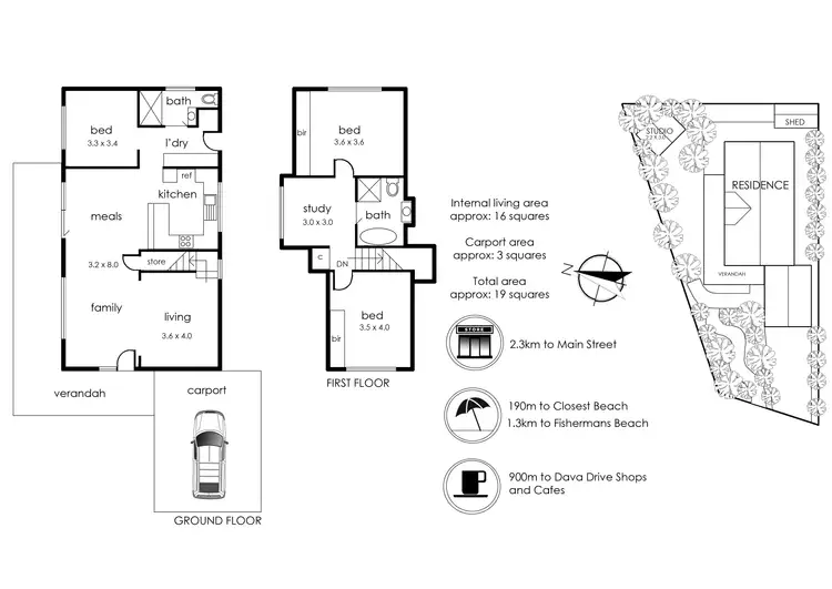 Floorplan of Homely house listing, 6A Kuranga Court, Mornington VIC 3931