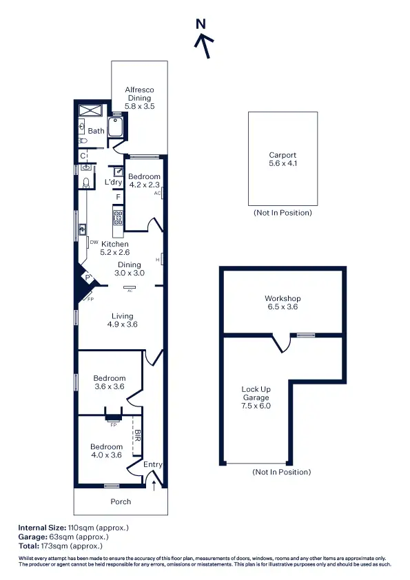 Floorplan of Homely house listing, 64 Kororoit Creek Road, Williamstown North VIC 3016
