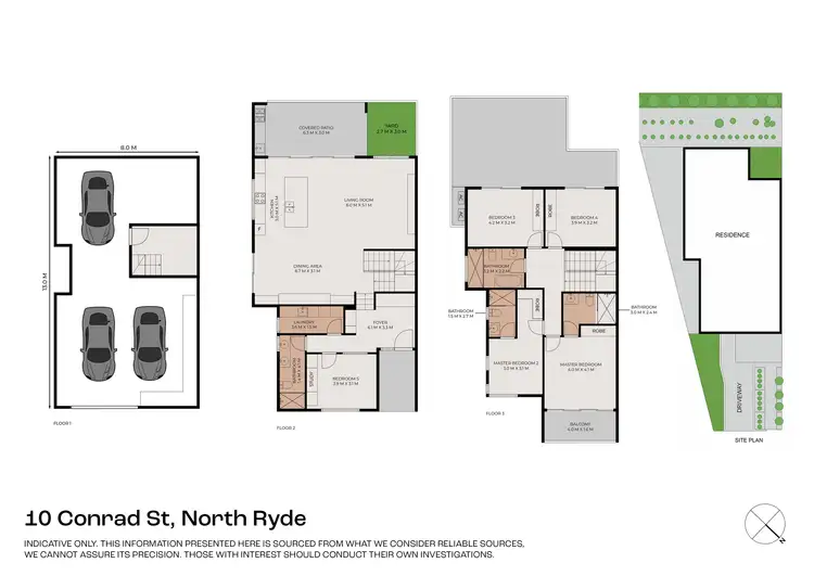 Floorplan of Homely semi-detached listing, 10 Conrad Street, North Ryde NSW 2113