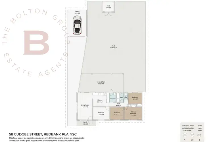 Floorplan of Homely house listing, 58 Cudgee Street, Redbank Plains QLD 4301