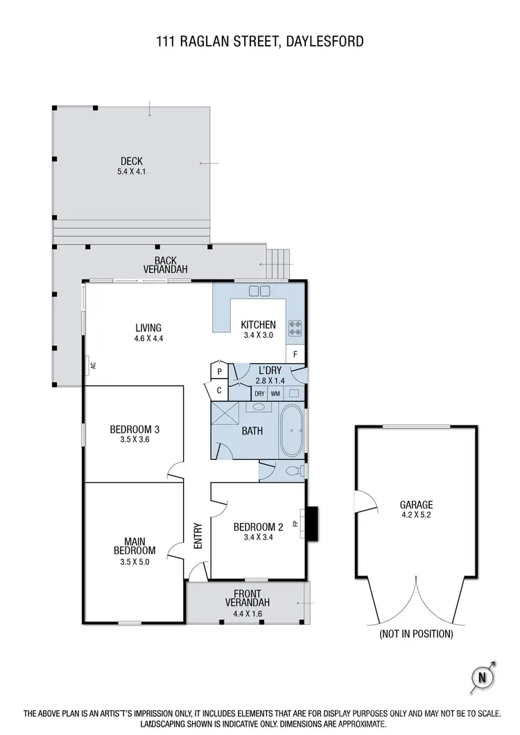 Floorplan of Homely house listing, 111 Raglan Street, Daylesford VIC 3460
