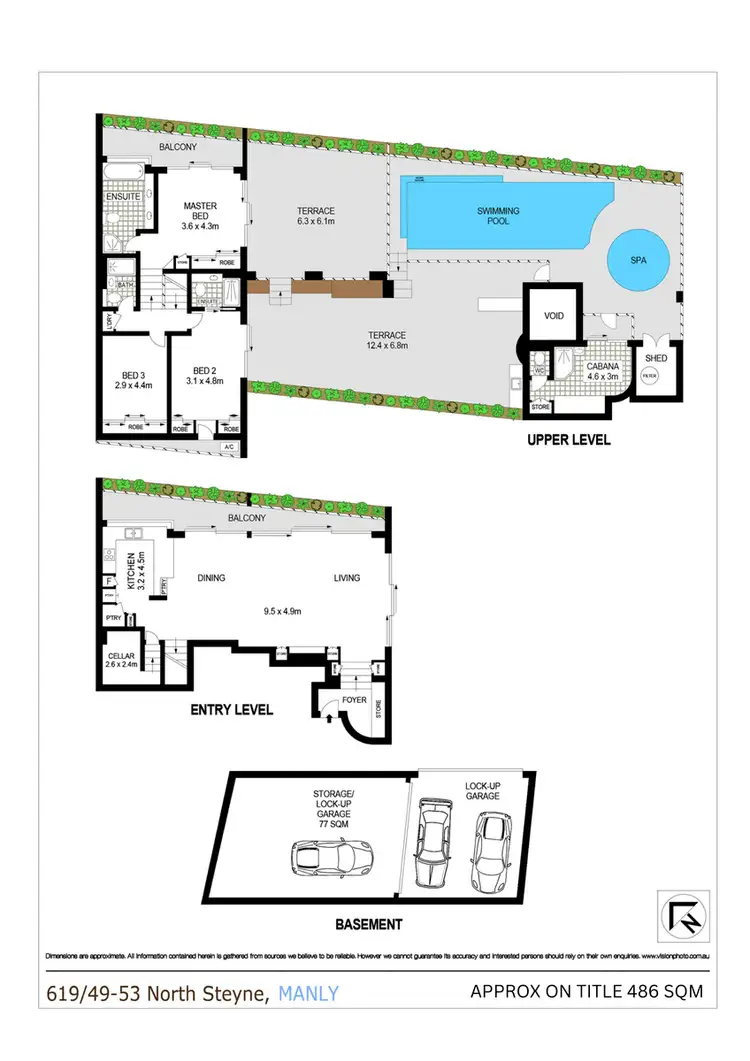 Floorplan of Homely apartment listing, 619/49-53 North Steyne, Manly NSW 2095