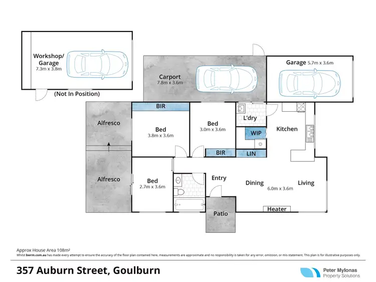 Floorplan of Homely house listing, 357 Auburn Street, Goulburn NSW 2580