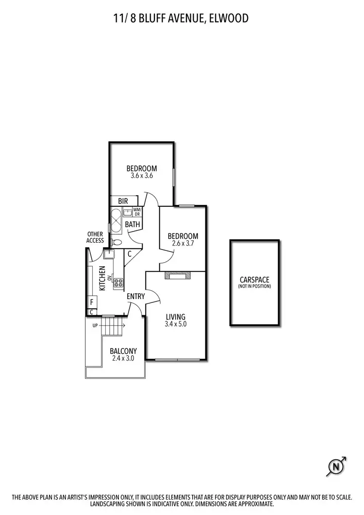 Floorplan of Homely apartment listing, 11/8 Bluff Avenue, Elwood VIC 3184