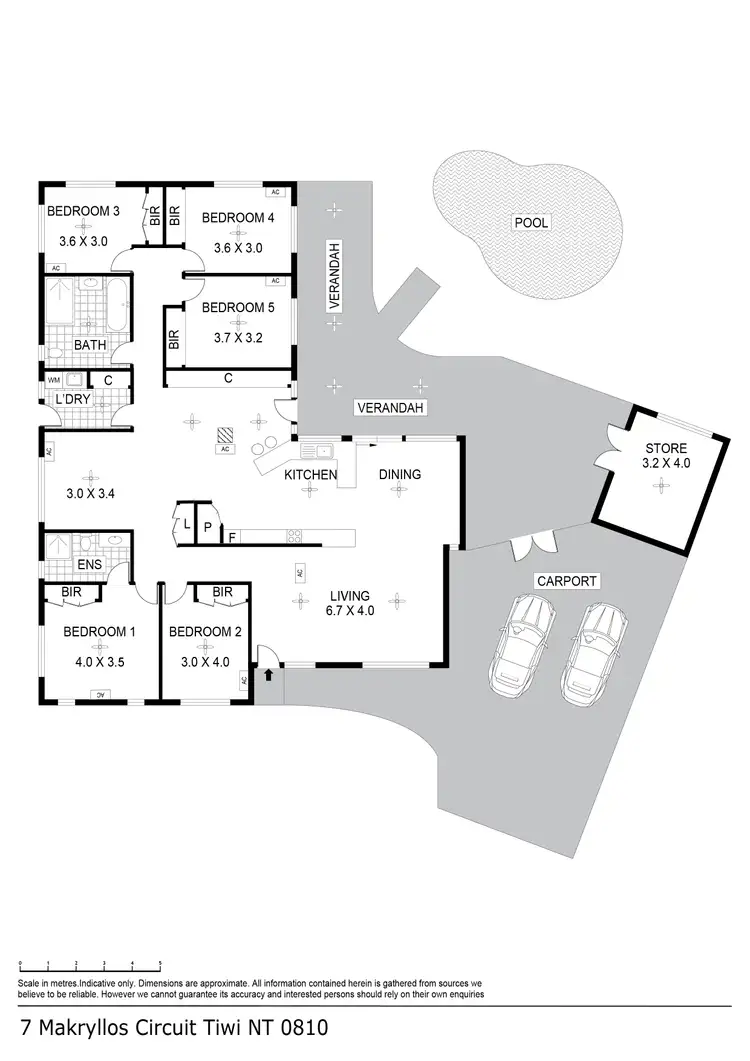 Floorplan of Homely house listing, 7 Makryllos Circuit, Tiwi NT 810