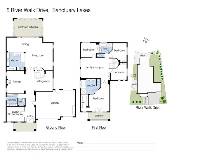 Floorplan of Homely house listing, 5 River Walk Drive, Sanctuary Lakes VIC 3030