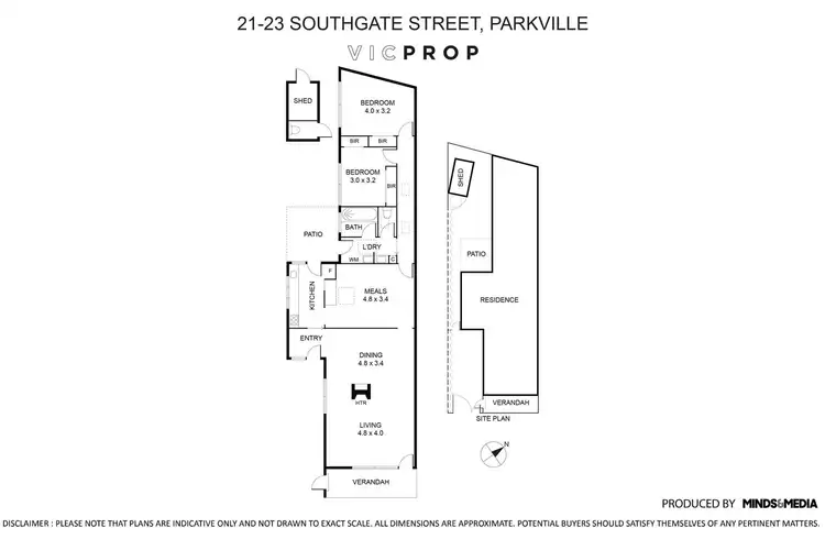 Floorplan of Homely house listing, 21-23 Southgate Street, Parkville VIC 3052