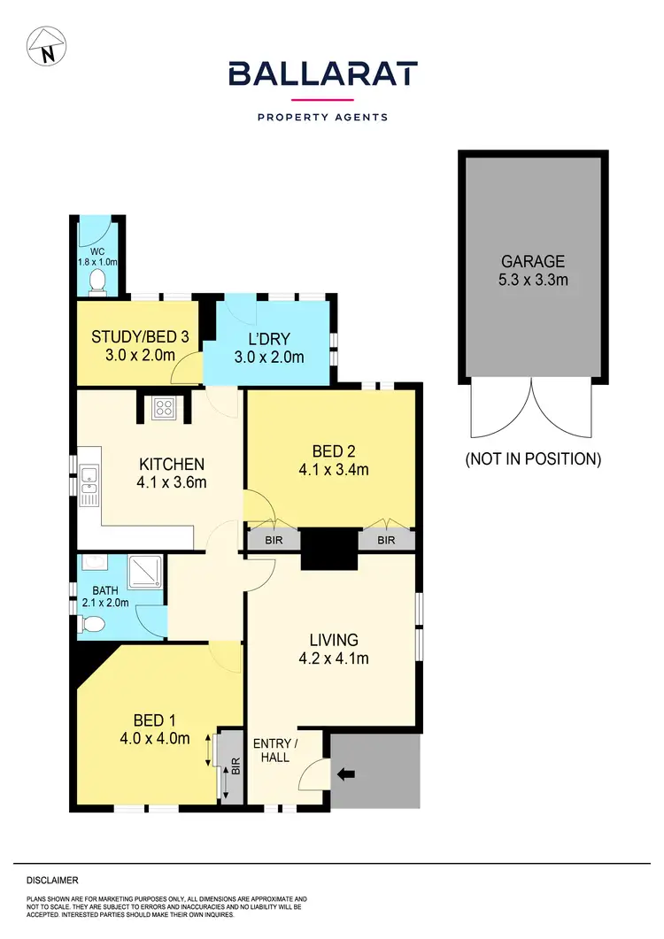 Floorplan of Homely house listing, 408 Howard Street, Soldiers Hill VIC 3350