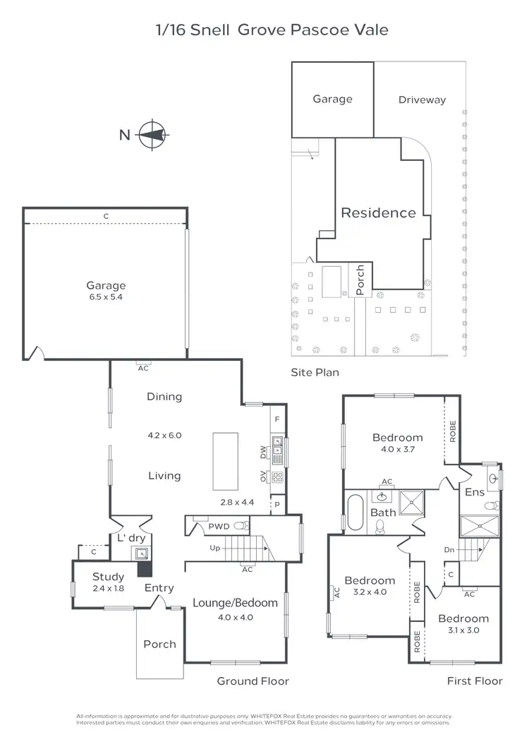 Floorplan of Homely townhouse listing, 1/16 Snell Grove, Pascoe Vale VIC 3044