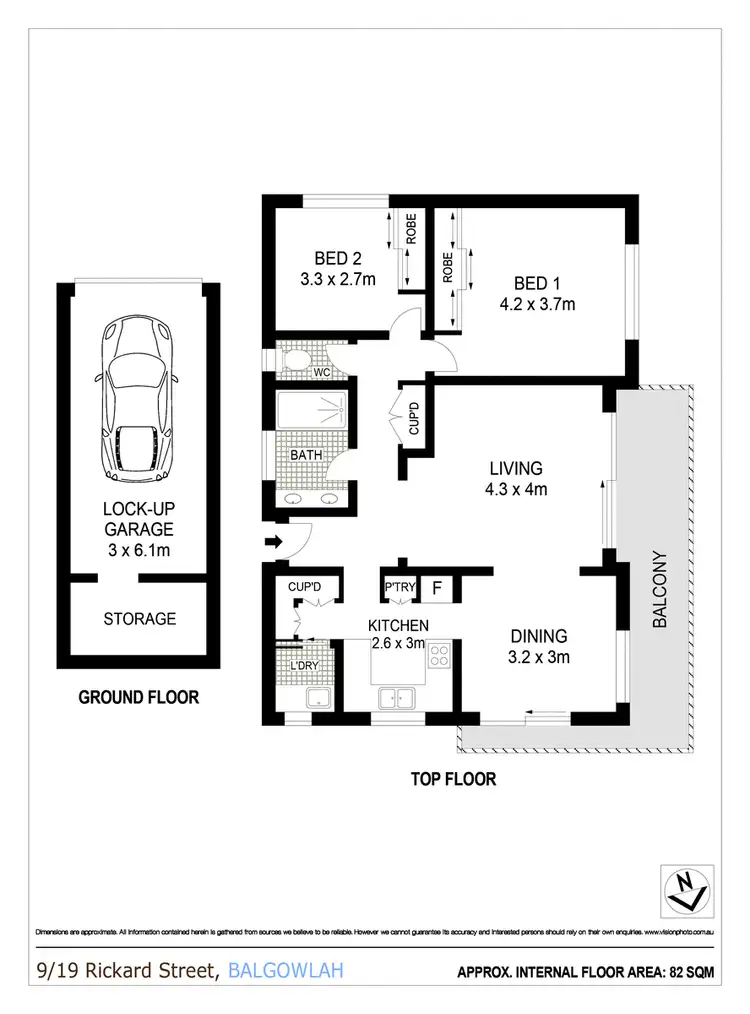 Floorplan of Homely unit listing, 9/19 Rickard Street, Balgowlah NSW 2093