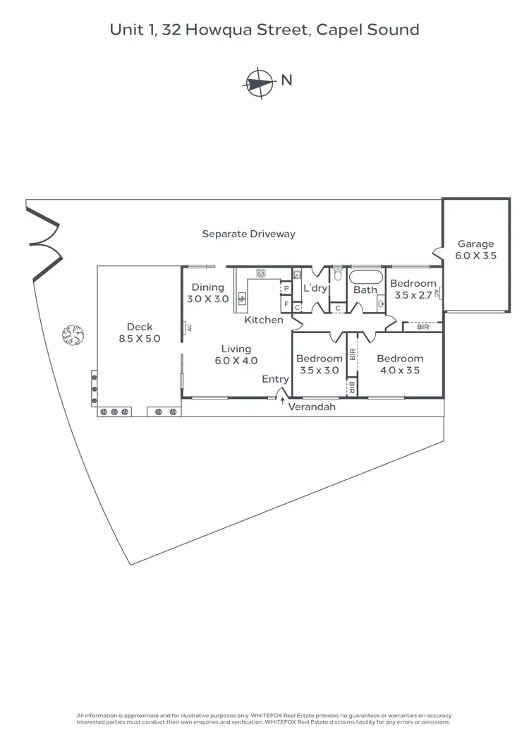 Floorplan of Homely house listing, 1/32 Howqua Drive, Capel Sound VIC 3940