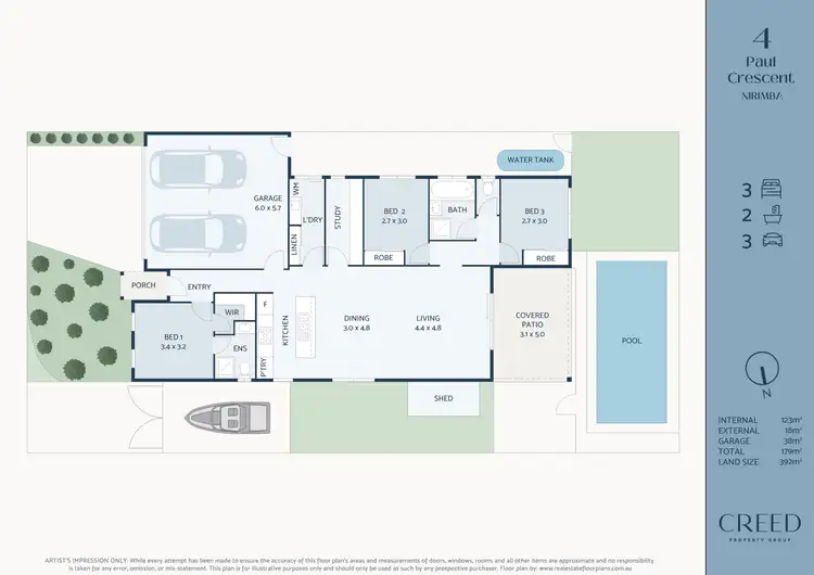Floorplan of Homely house listing, 4 Paul Crescent, Nirimba QLD 4551
